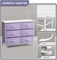 Sorbus 6 Drawers Dresser- Storage Unit with Steel Frame, Wood Top, Fabric Bins - for Bedroom, Closet, Office and more